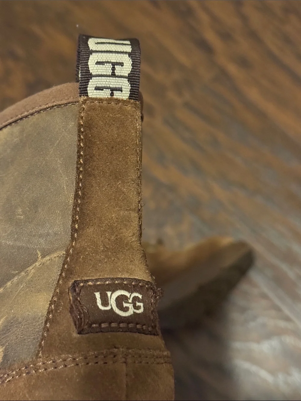 UGG Kids Brown Ankle Boots, w/ Side Zip